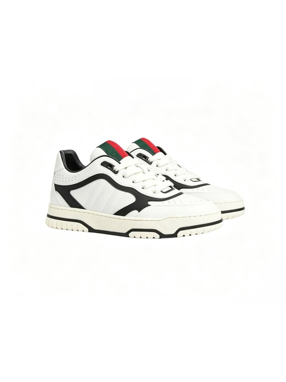 Gucci Women’s Re‑Web Low‑Top Sneakers Ivory Black EU37 807059